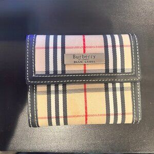 Burberry Blue Label Wallet + Purse Set – Nova Check Plaid